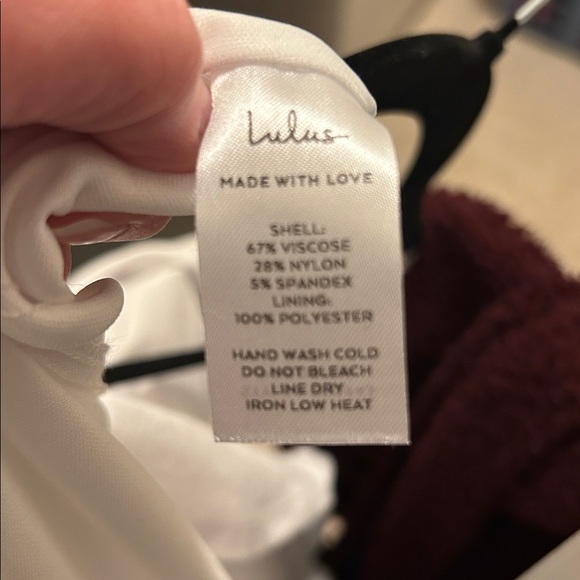 Lulus Stun Like Me White Bodycon Trumpet Hem Midi Dress M - Picture 12 of 12